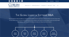 Desktop Screenshot of corumgroup.com