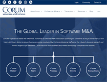 Tablet Screenshot of corumgroup.com